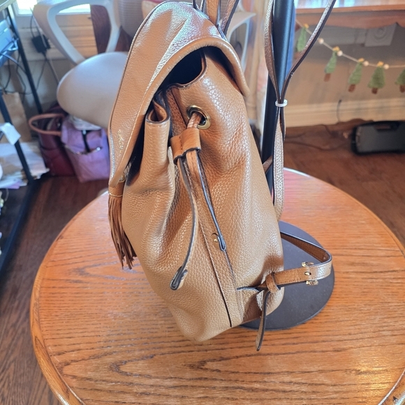 Michael Kors Brown Leather Tassel Backpack main image 8